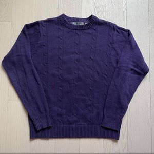 Oscar de la Renta Cable Knit Cotton Sweater